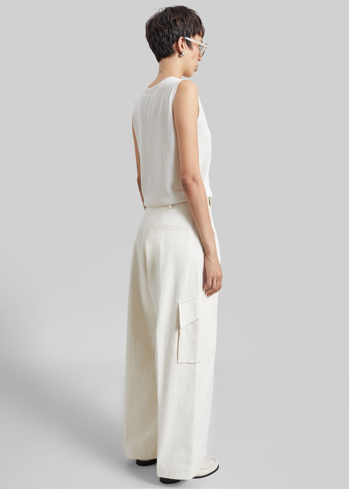 Oslo Cotton Cargo Pants - Beige β view 9 of 10