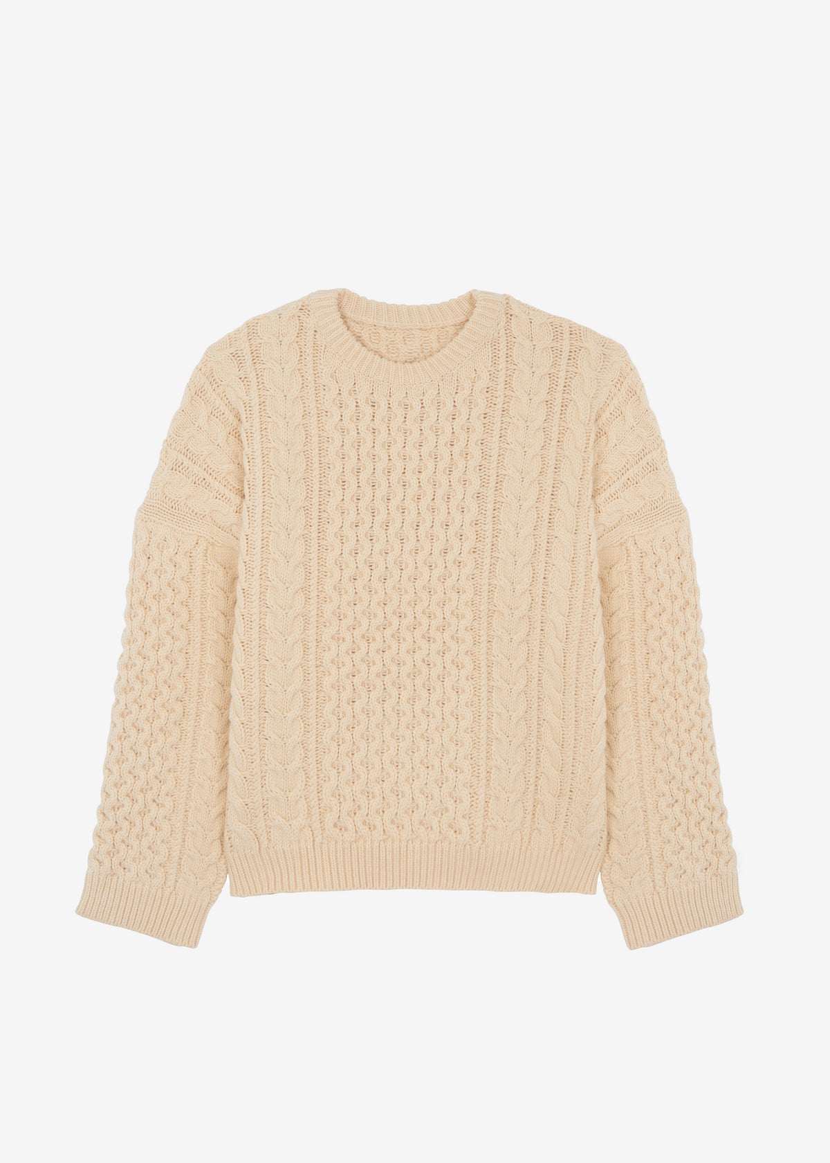 Pailey Braided Sweater - Cream β view 9 of 9