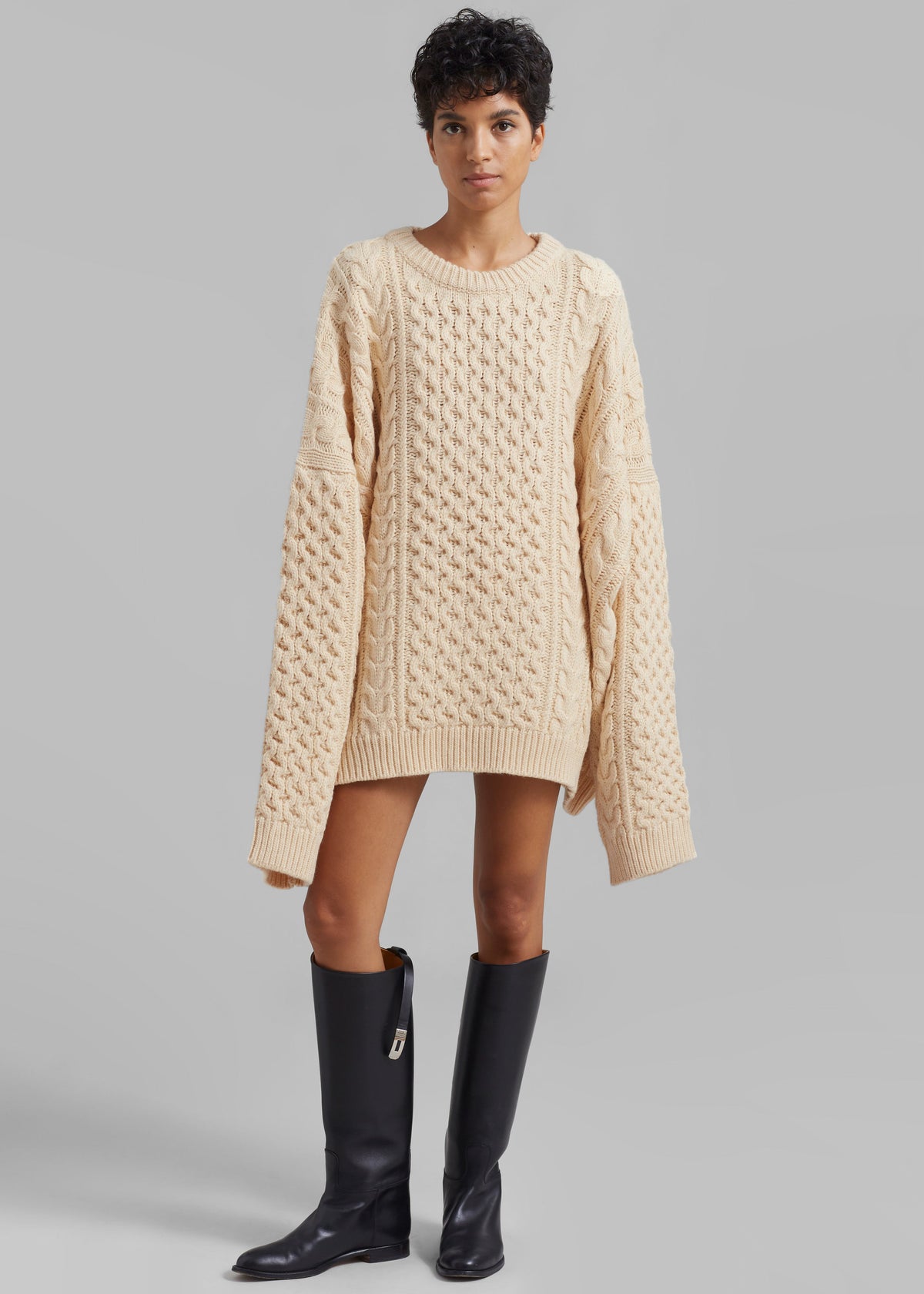 Pailey Braided Sweater - Cream β view 5 of 9