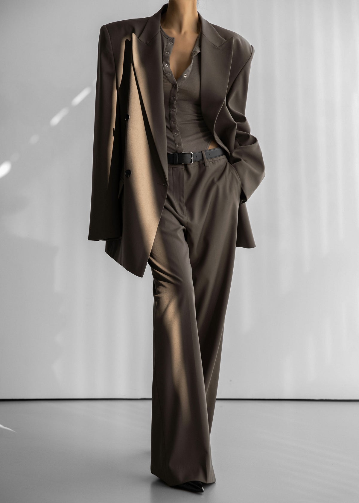 Pallen Wide Trousers - Brown β view 1 of 11