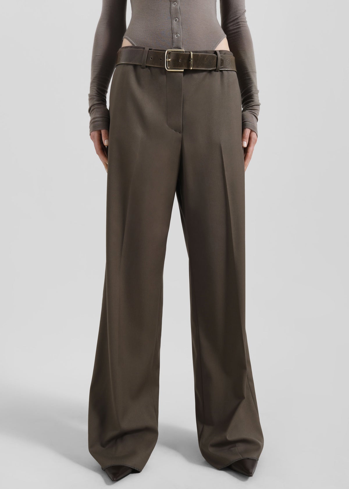 Pallen Wide Trousers - Brown β view 6 of 11