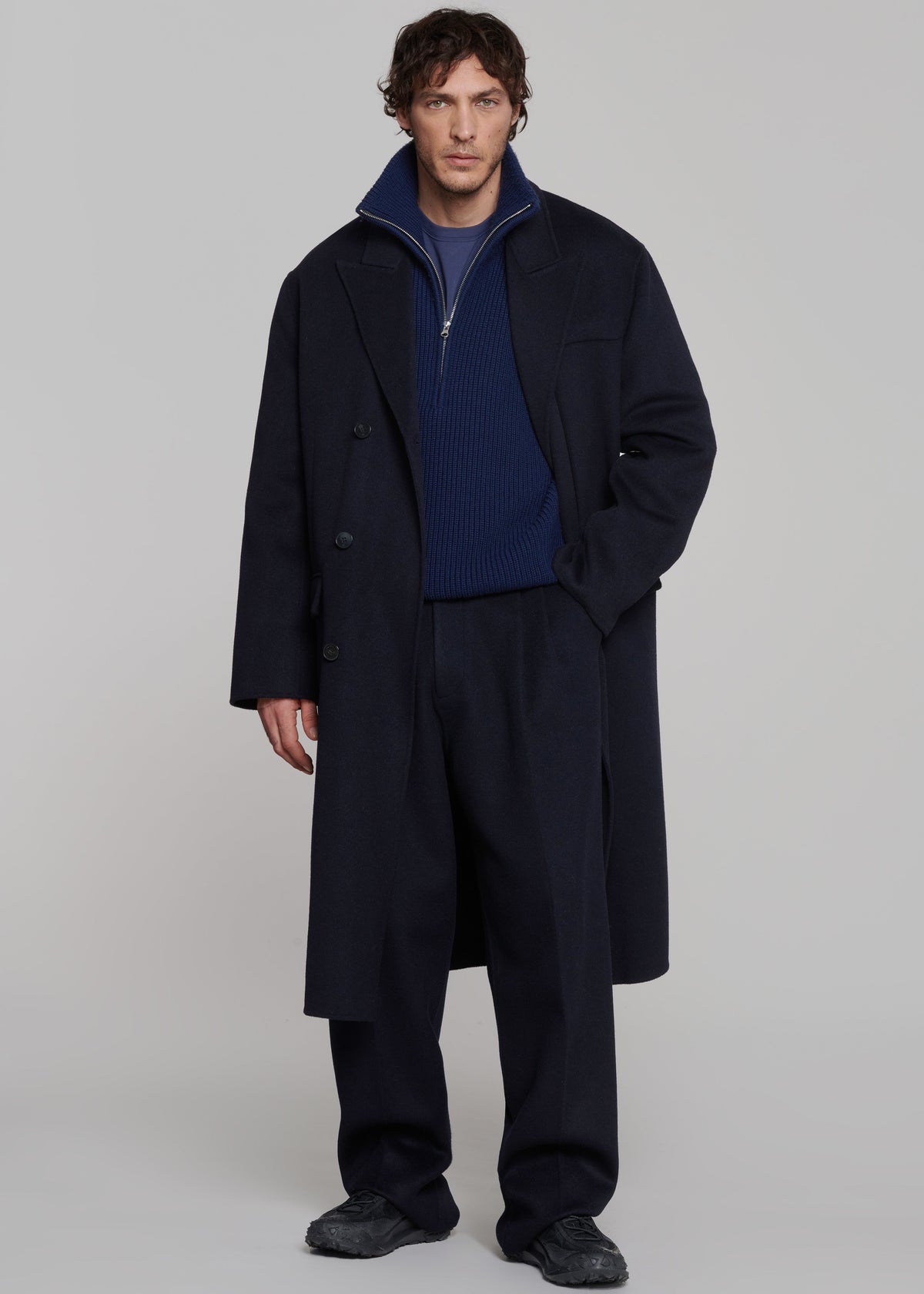 Paxton Wool Coat - Dark Navy β view 7 of 9