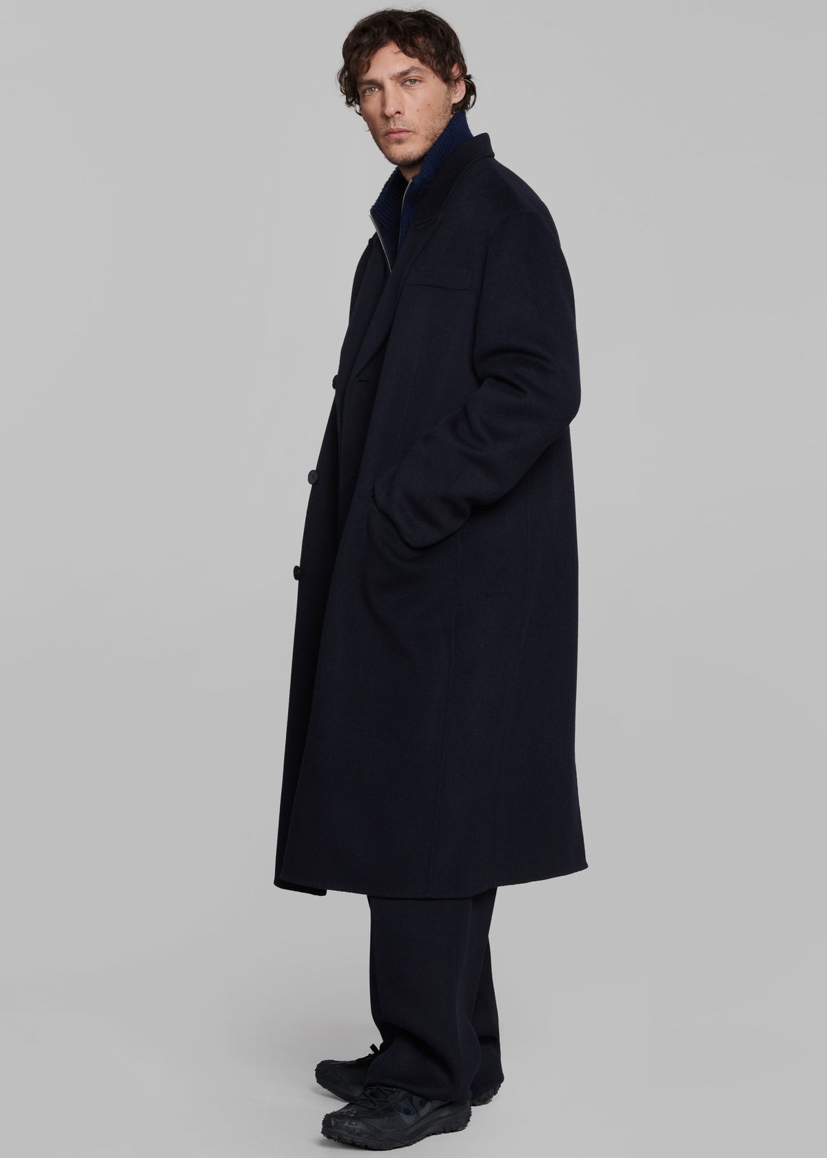 Paxton Wool Coat - Dark Navy β view 5 of 9