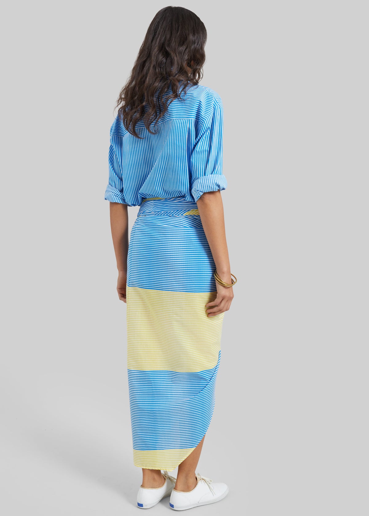 Peri Cotton Shirt - Blue/White Stripe β view 6 of 7