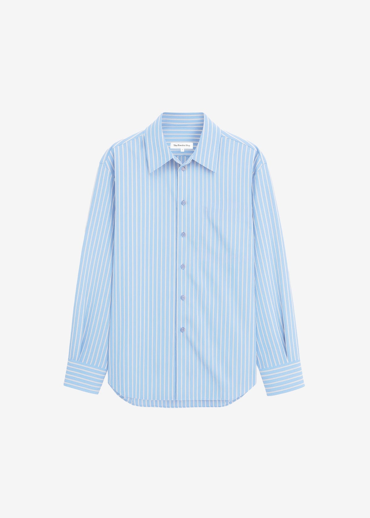 Peri Fluid Shirt - Blue/White Stripe β view 9 of 9