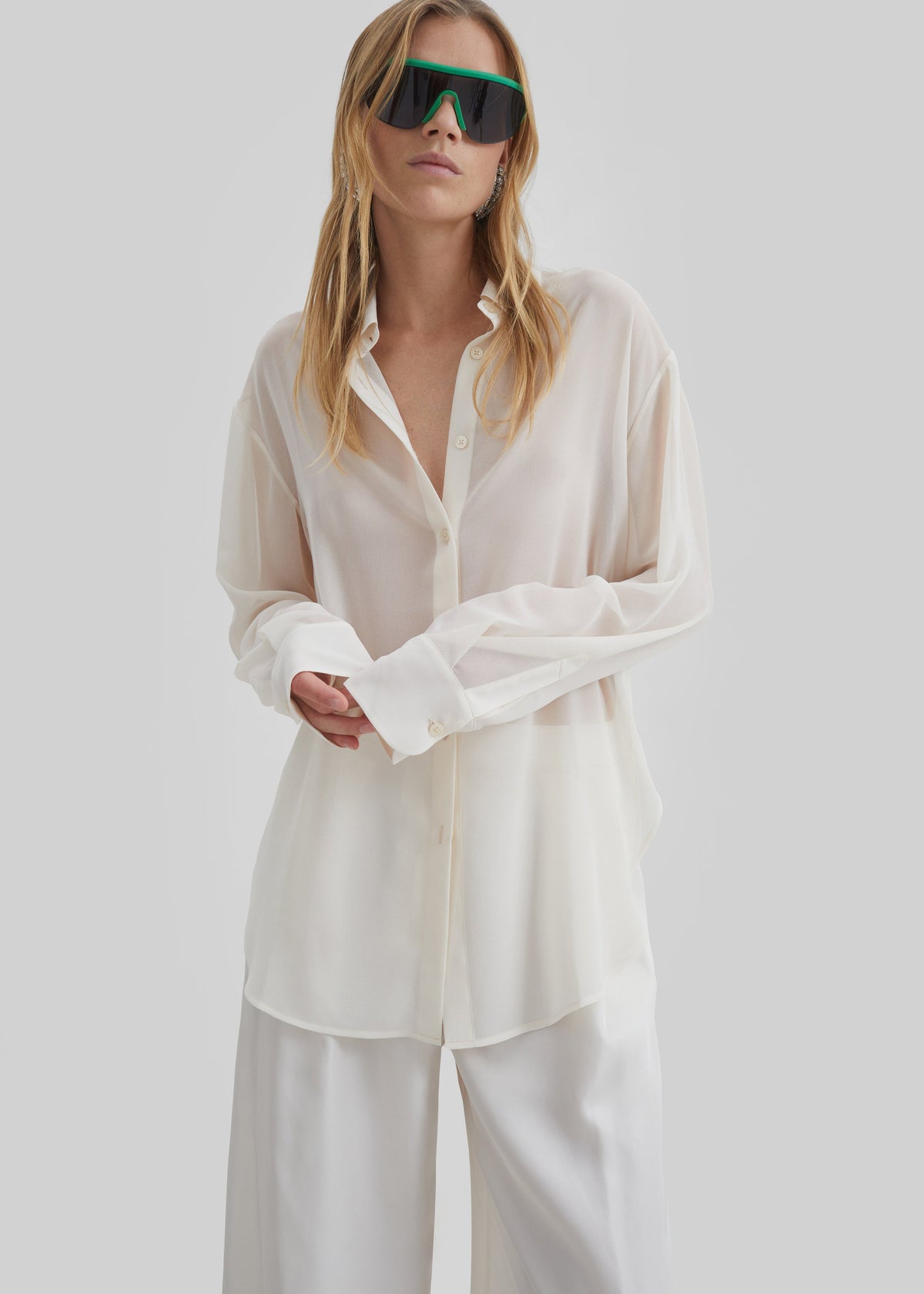 Peri Georgette Shirt - Ivory β view 1 of 8