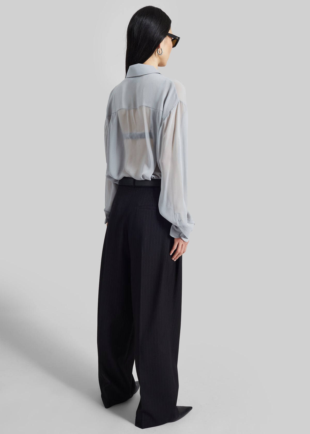 Peri Georgette Shirt - Slate Grey β view 7 of 8