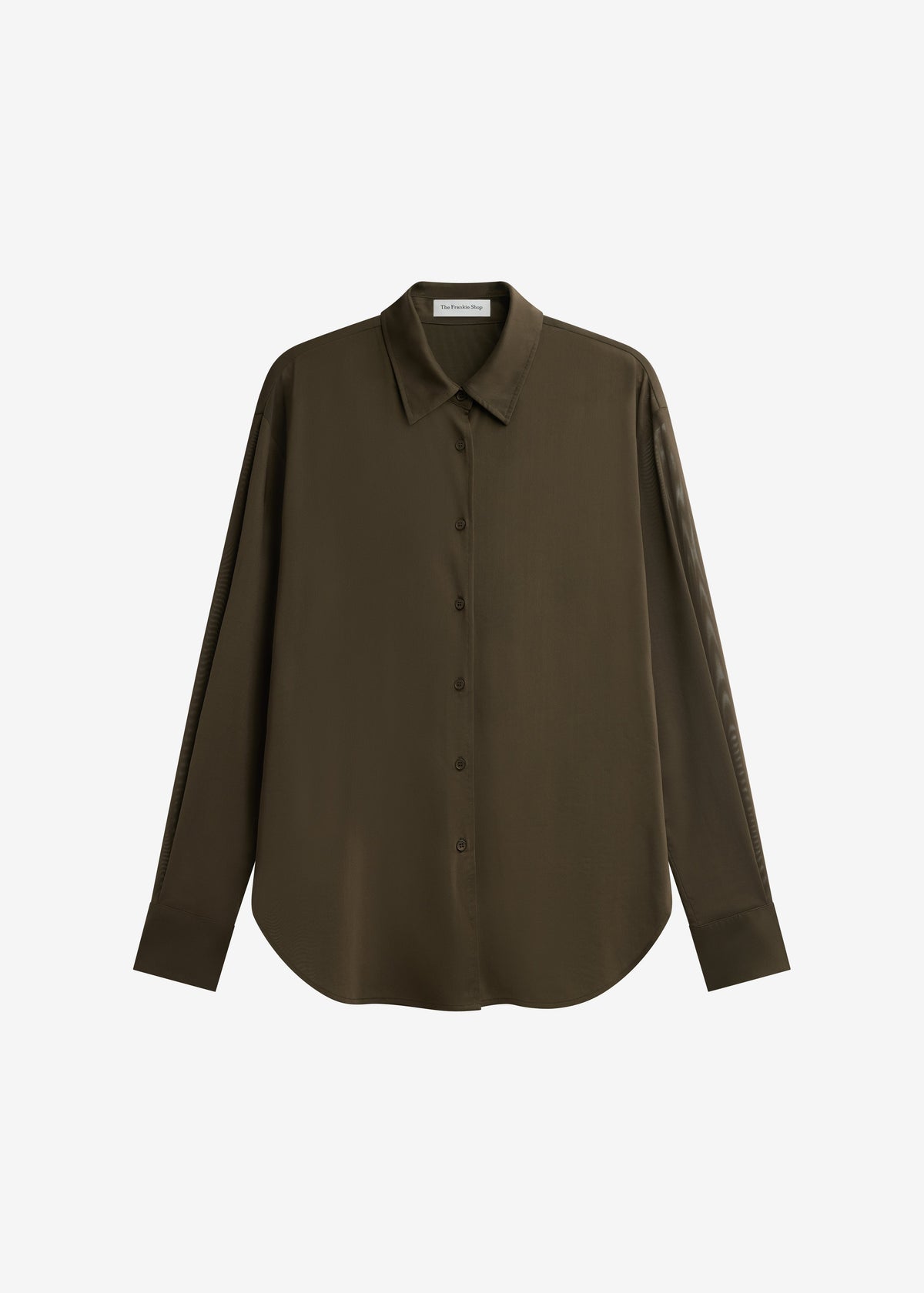 Peri Mesh Fluid Shirt - Khaki β view 8 of 8