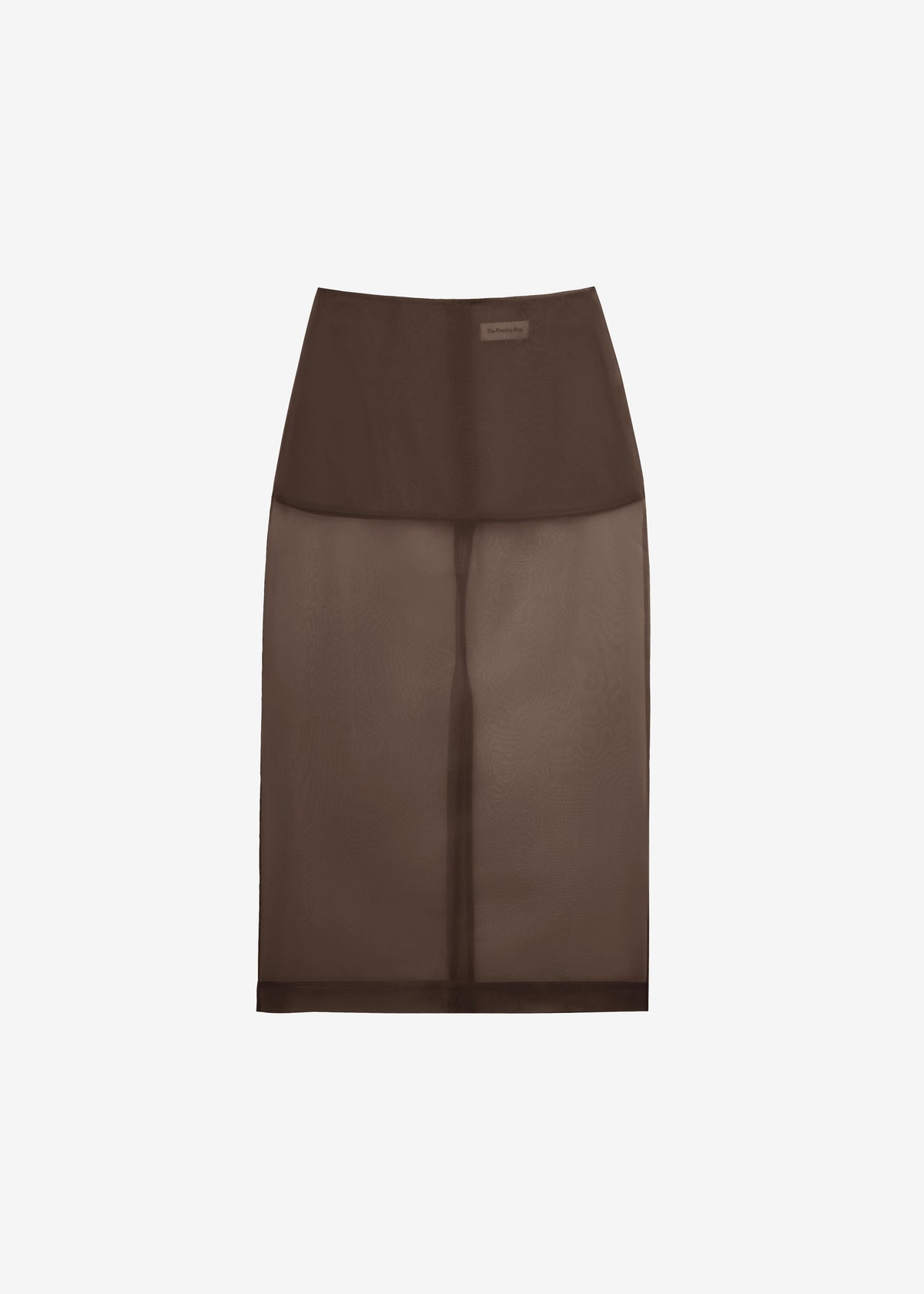 Peri Sheer Midi Skirt - Brown β view 11 of 11
