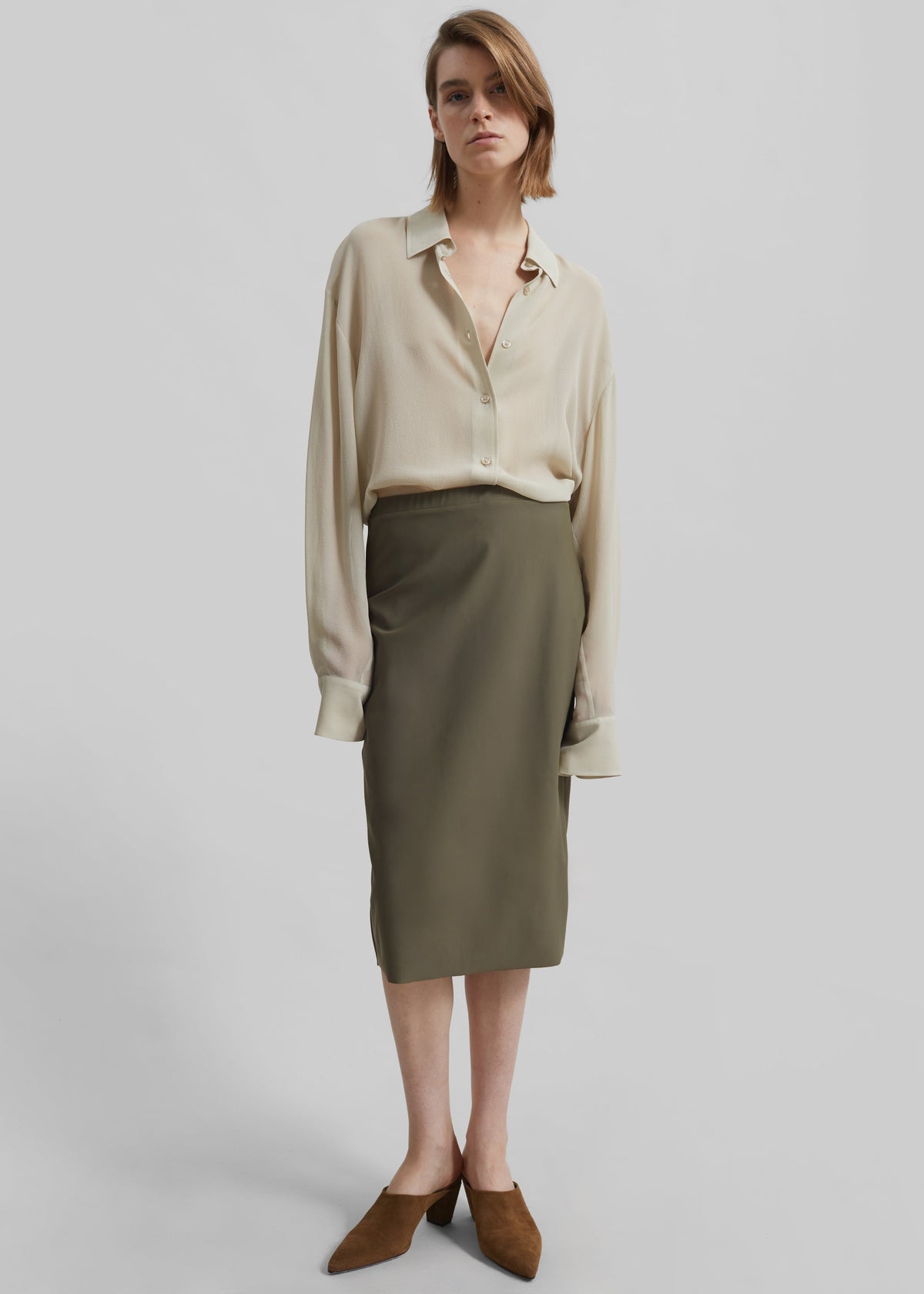 Peri Georgette Shirt - Cement β view 10 of 14