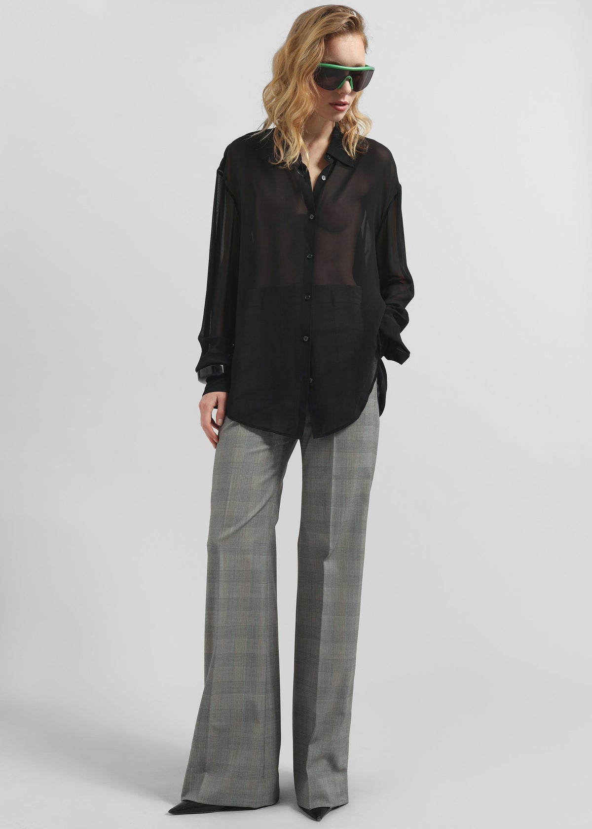 Peri Georgette Shirt - Black β view 6 of 11