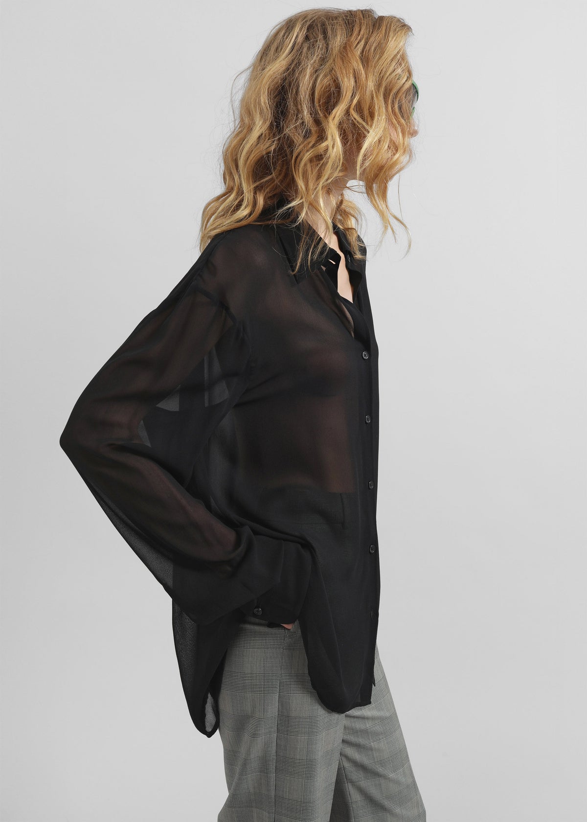 Peri Georgette Shirt - Black β view 5 of 11
