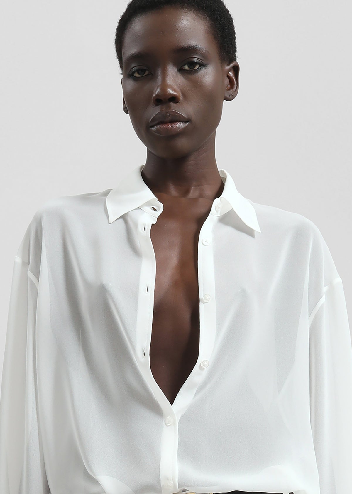 Peri Georgette Shirt - White β view 4 of 8