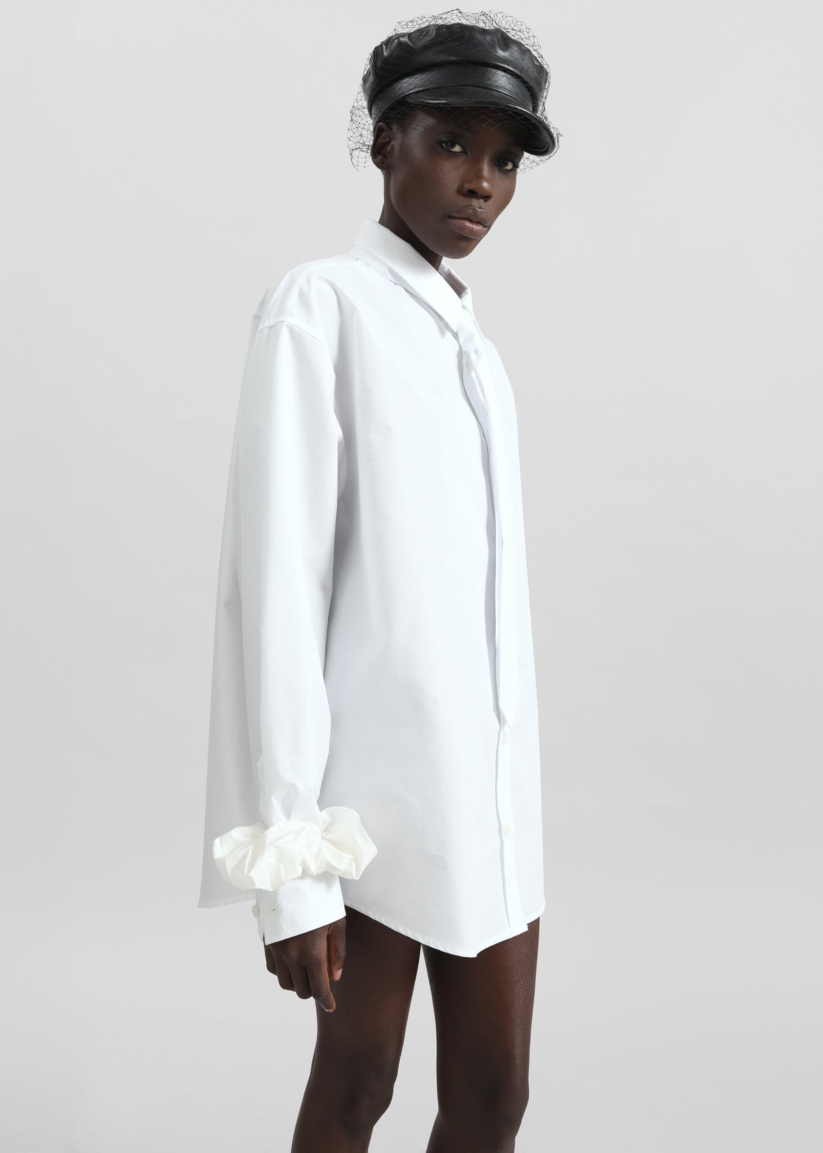Perna Tie Neck Shirt - White β view 2 of 9