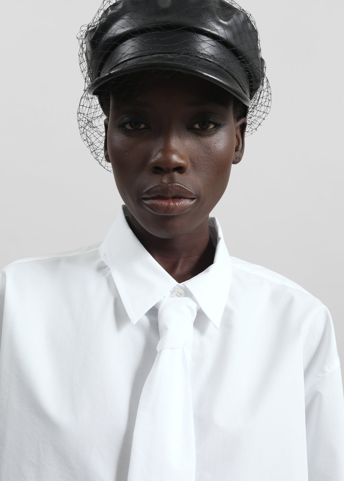 Perna Tie Neck Shirt - White β view 6 of 9
