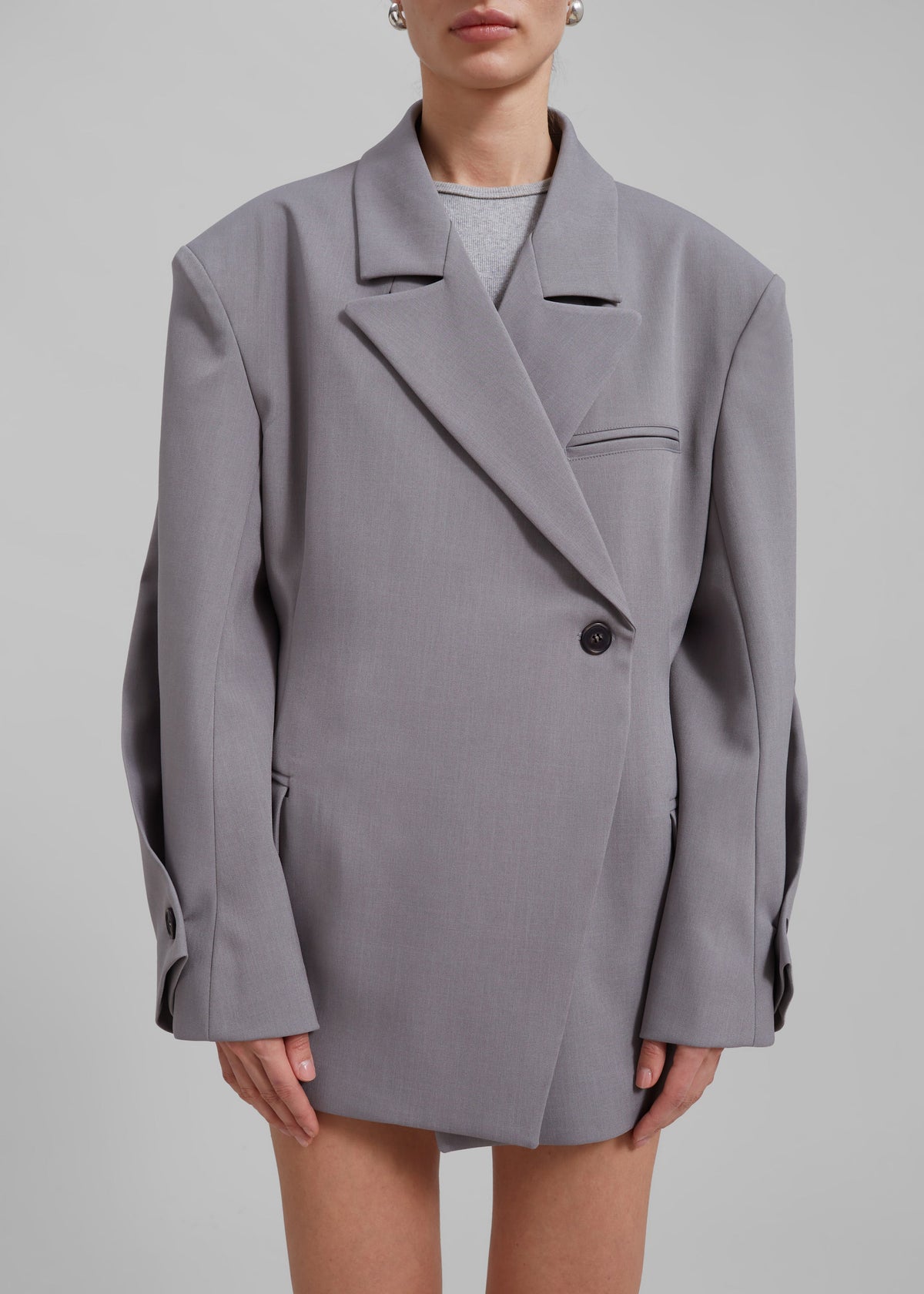 Pia Boxy Blazer - Grey β view 5 of 11