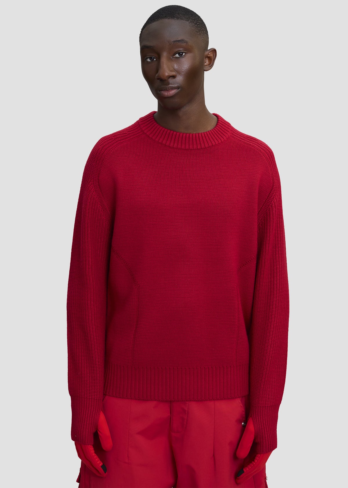 Pieces Uniques Emblem Pullover - Rouge β view 2 of 7