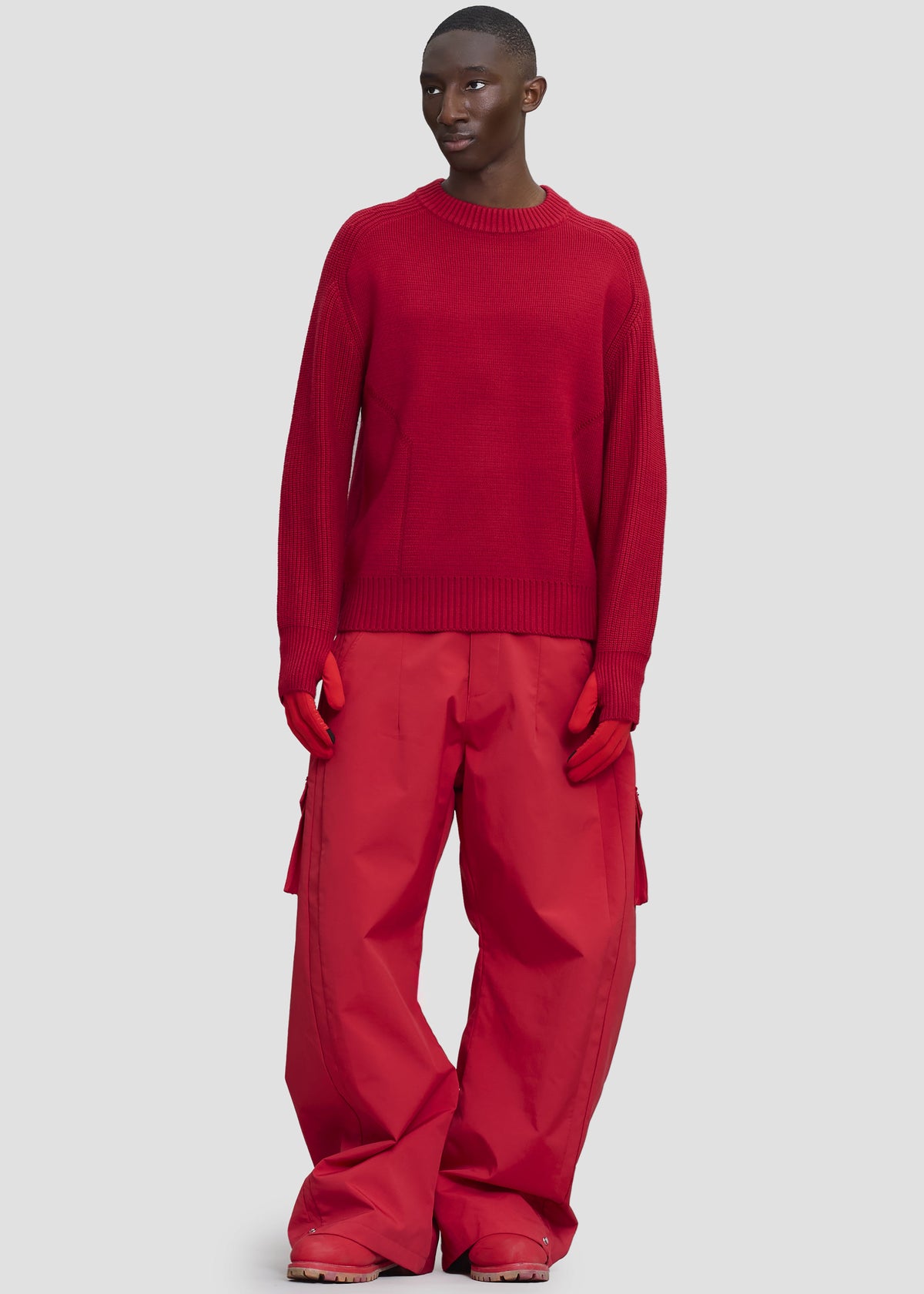 Pieces Uniques Emblem Pullover - Rouge β view 4 of 7