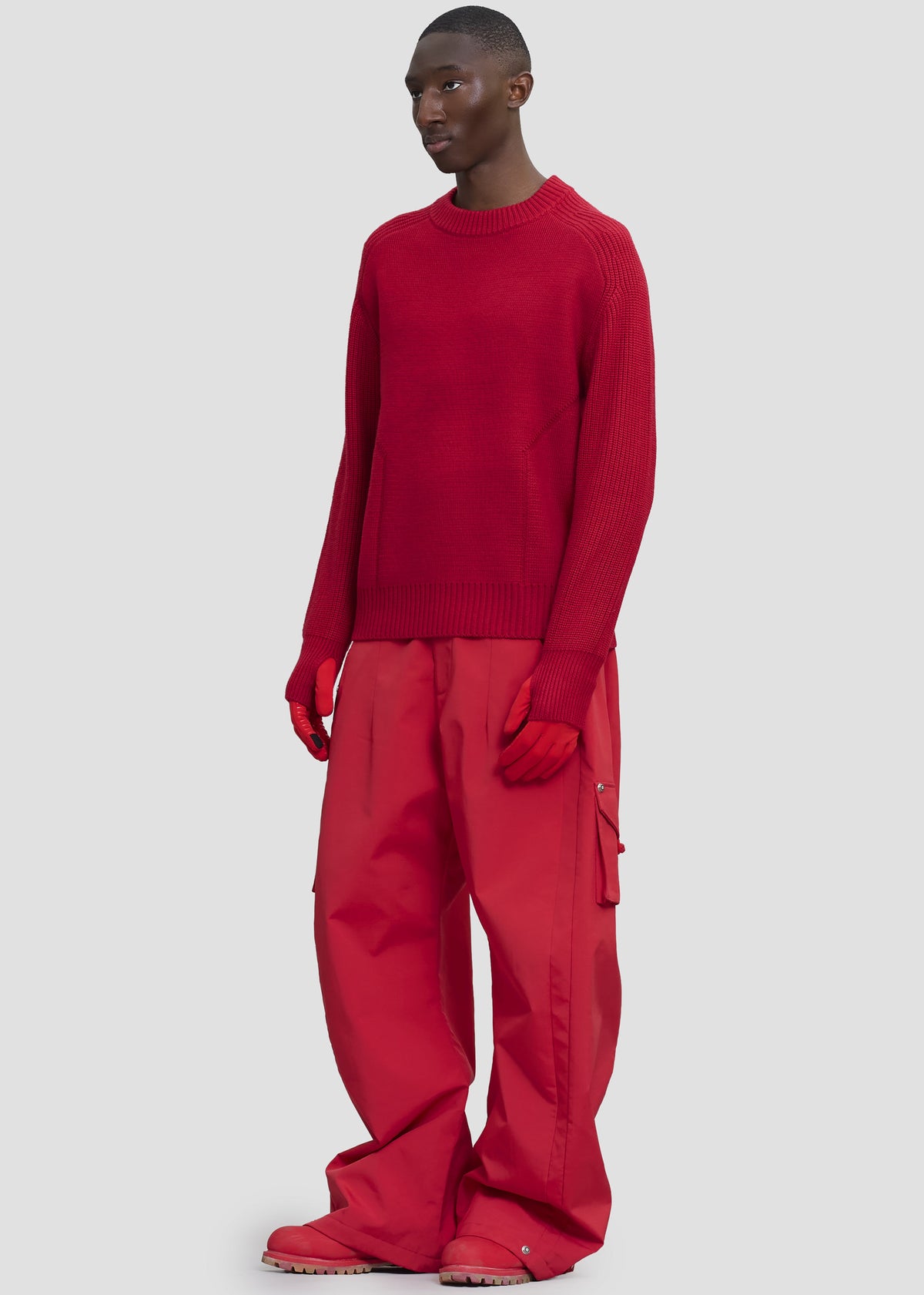 Pieces Uniques Emblem Pullover - Rouge β view 1 of 7