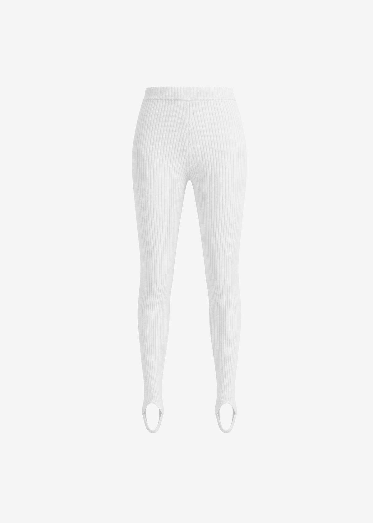 Piuma Knit Stirrup Leggings - White β view 9 of 9