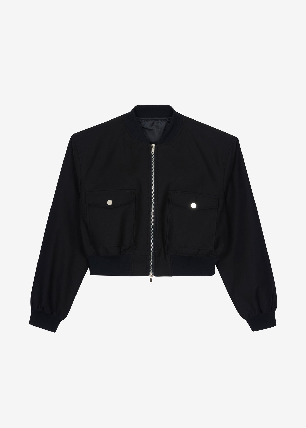 Pomona Crop Bomber Jacket - Black β view 8 of 8