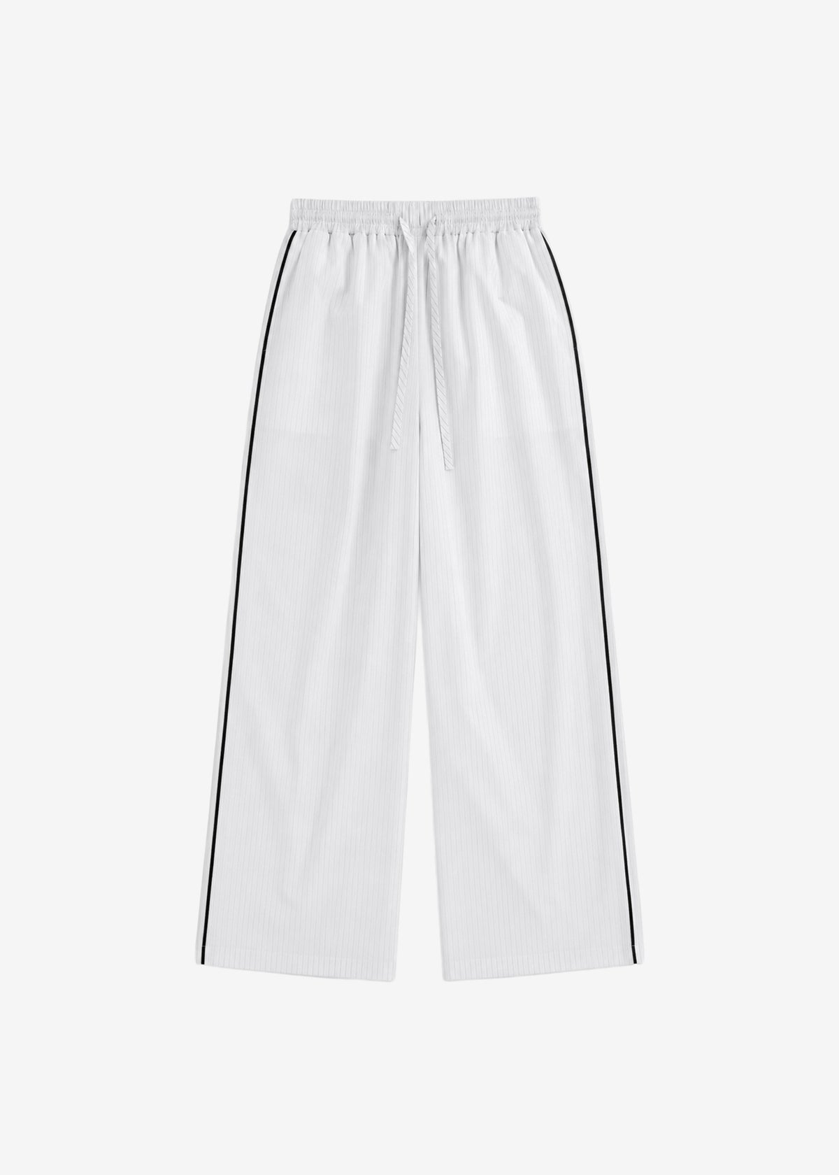 Porto Contrast Piped Pants - White/Black Stripe β view 10 of 10