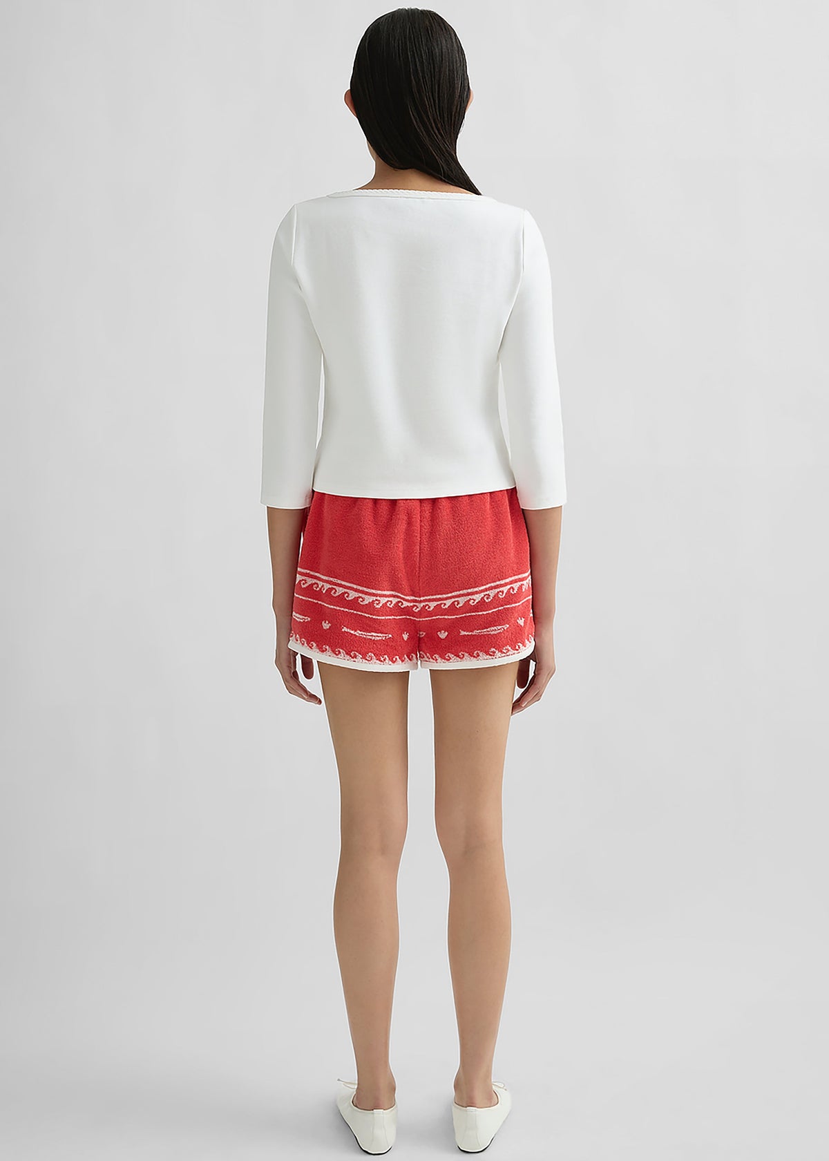 Posse Cody Shorts - Red Ivory Fish β view 9 of 10