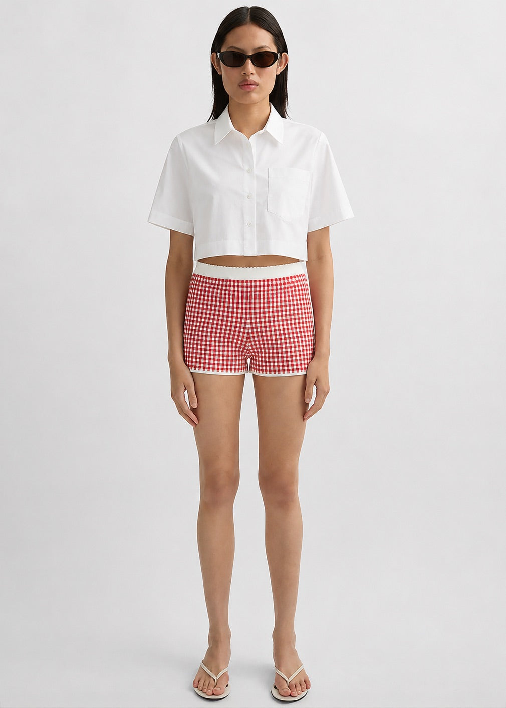 Posse Micah Shorts - Red Gingham β view 4 of 5
