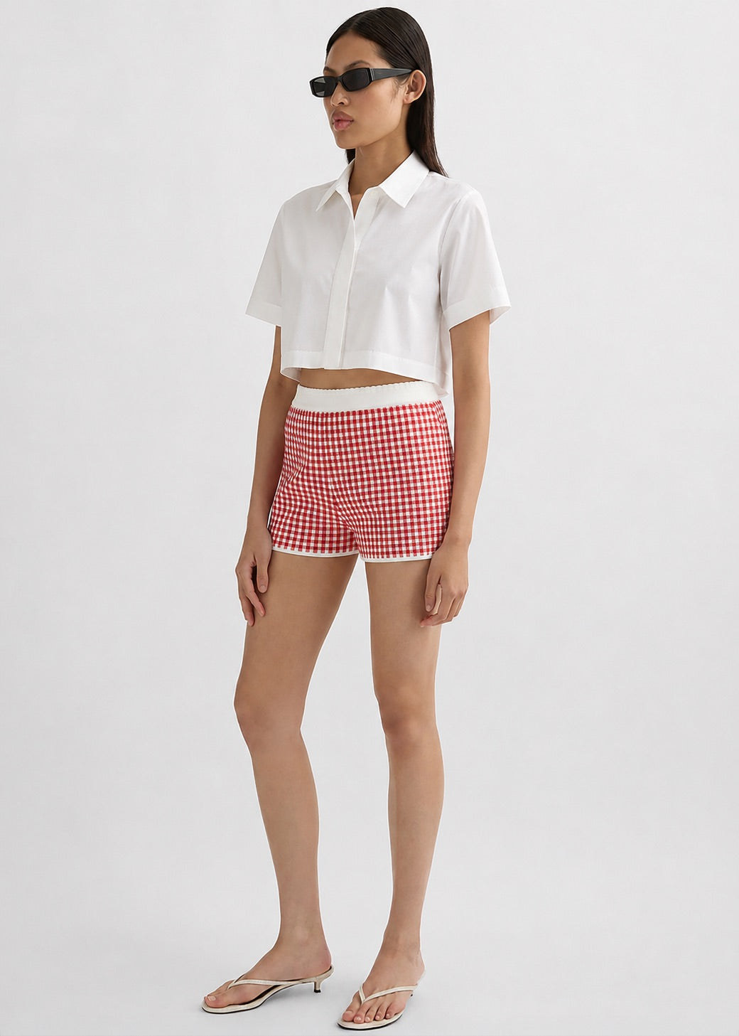 Posse Micah Shorts - Red Gingham β view 1 of 5