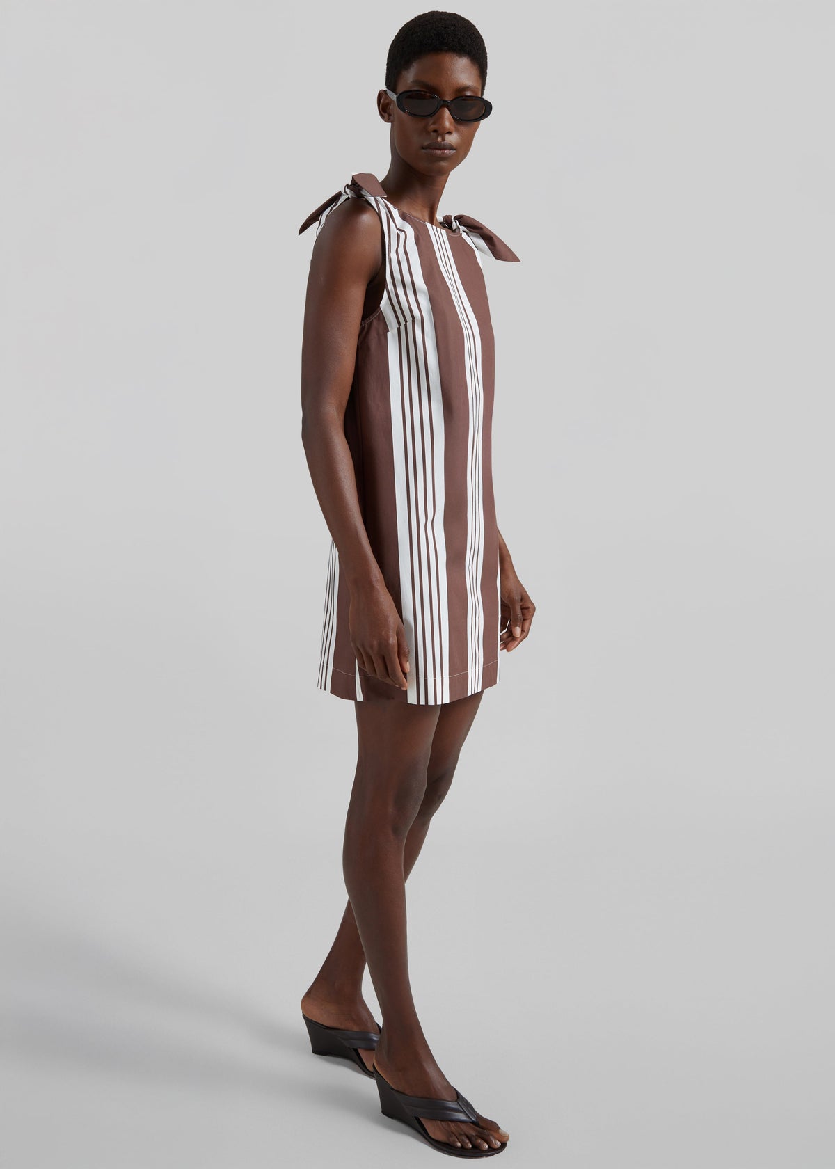 Posse Rosie Mini Dress - Choc Stripe β view 3 of 6