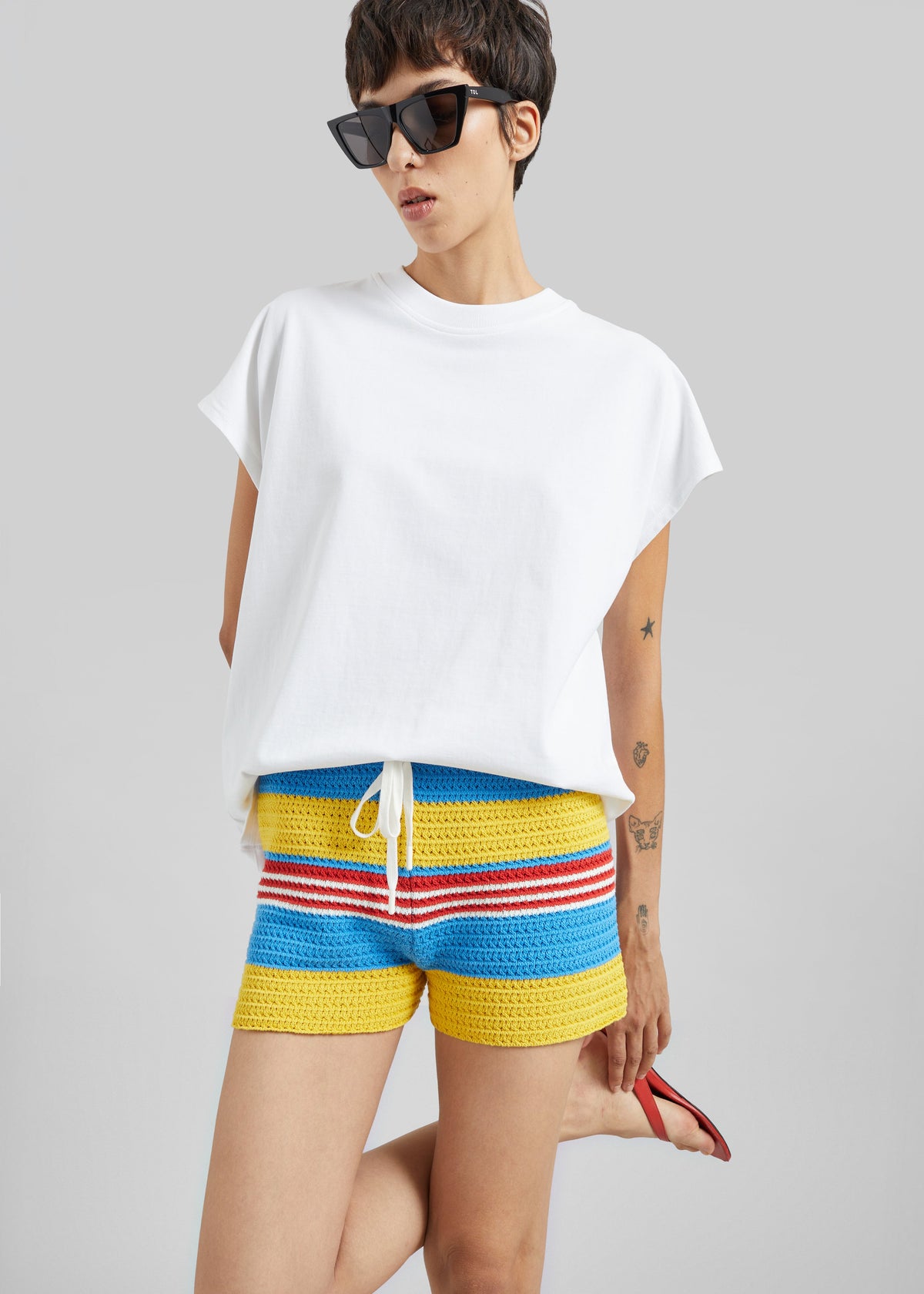 Posse Tammy Shorts - Blue Multistripe β view 1 of 7