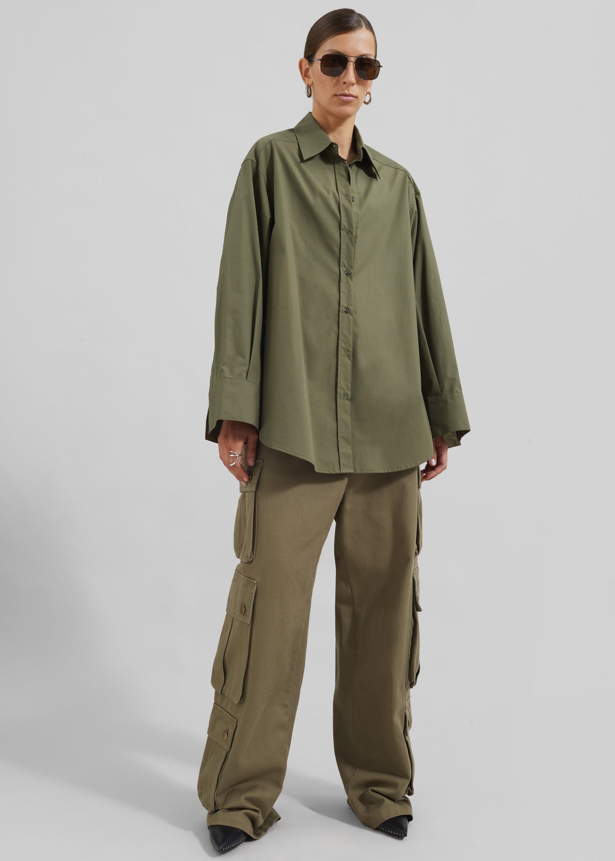 Prato Button Up Shirt - Khaki β view 7 of 14