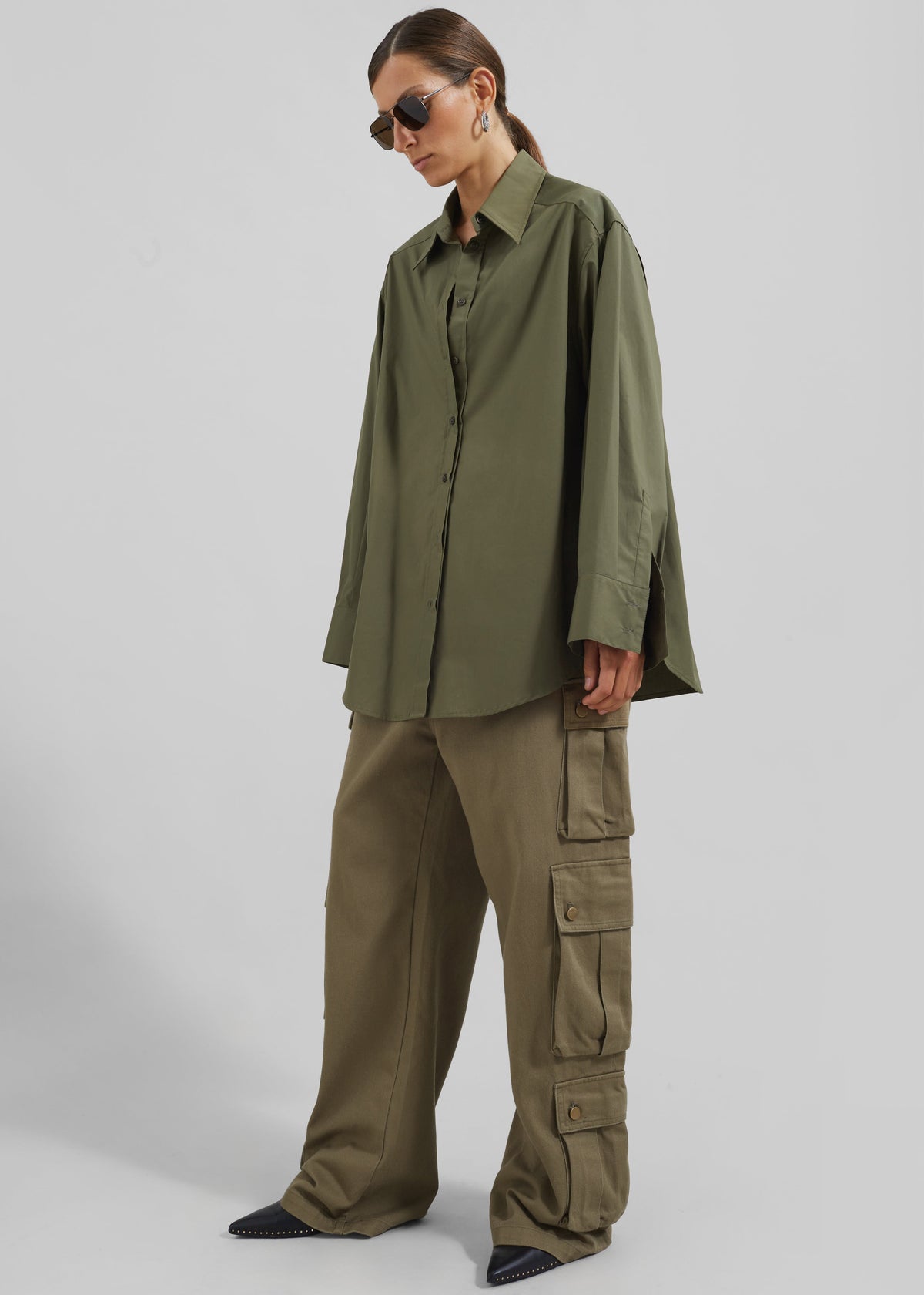 Prato Button Up Shirt - Khaki β view 4 of 14