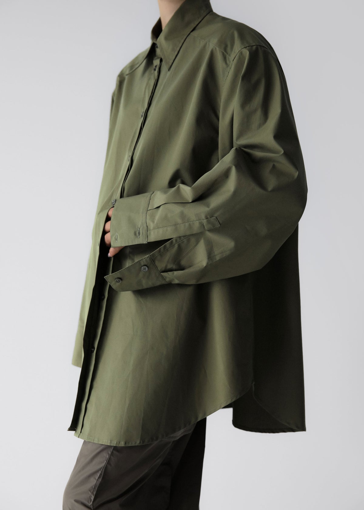 Prato Button Up Shirt - Khaki β view 3 of 14