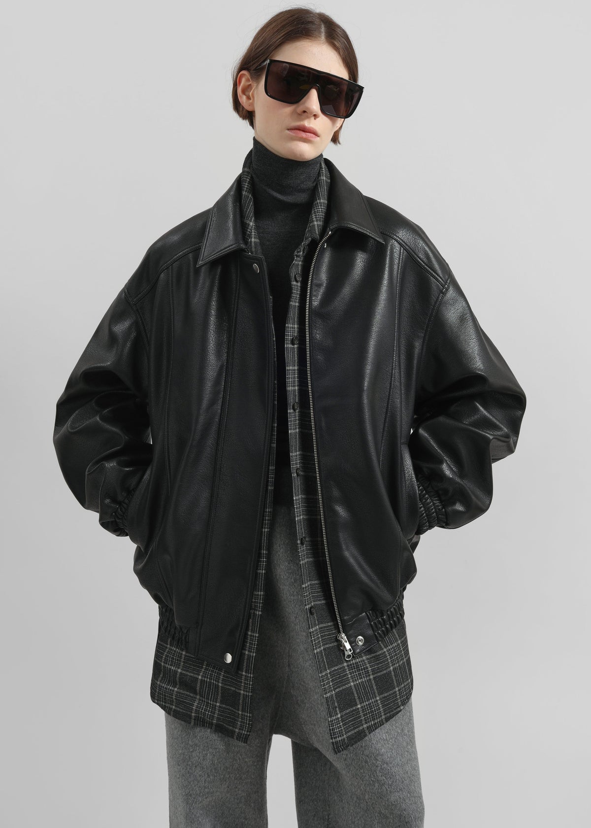 Prescott Faux Leather Jacket - Black β view 6 of 10