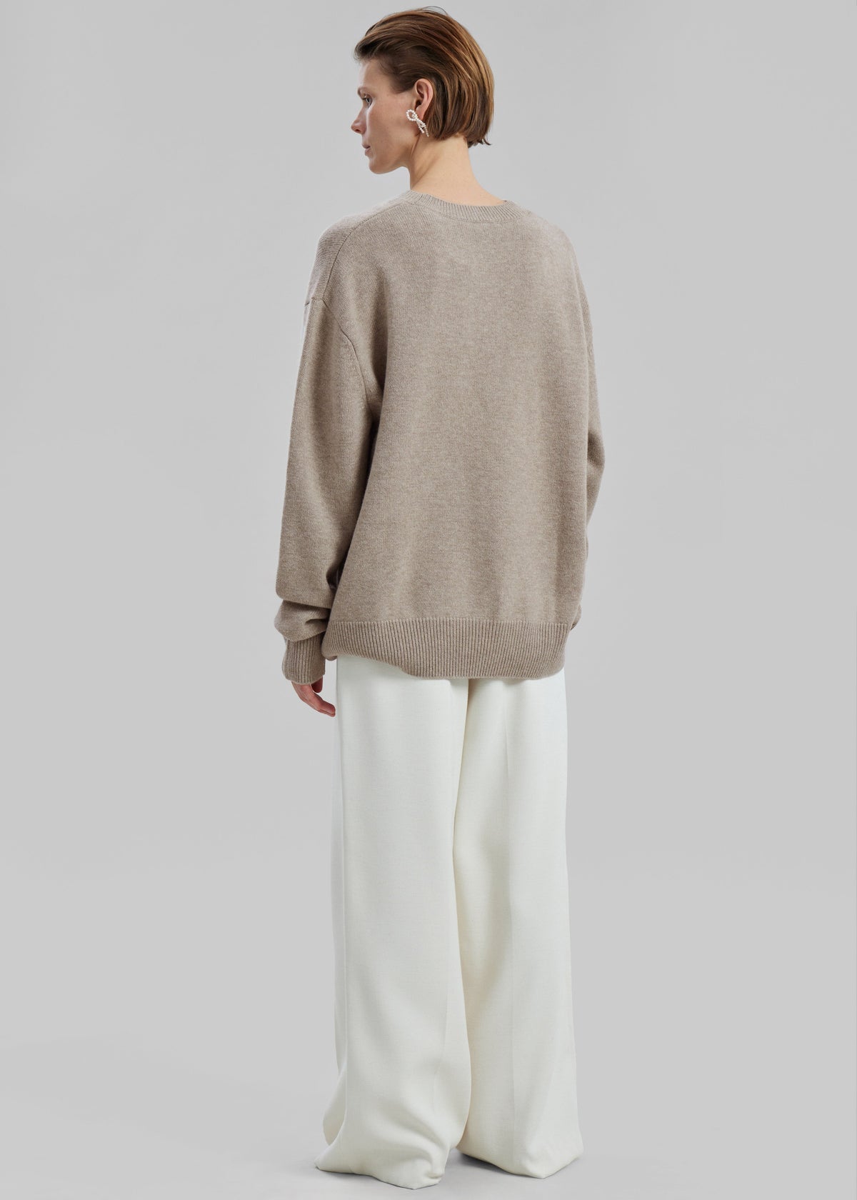 Quinton Crew Neck Sweater - Beige Melange β view 6 of 12