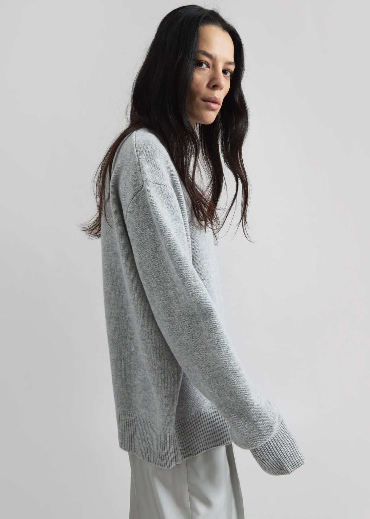 Quinton Crew Neck Sweater - Light Grey β view 7 of 15