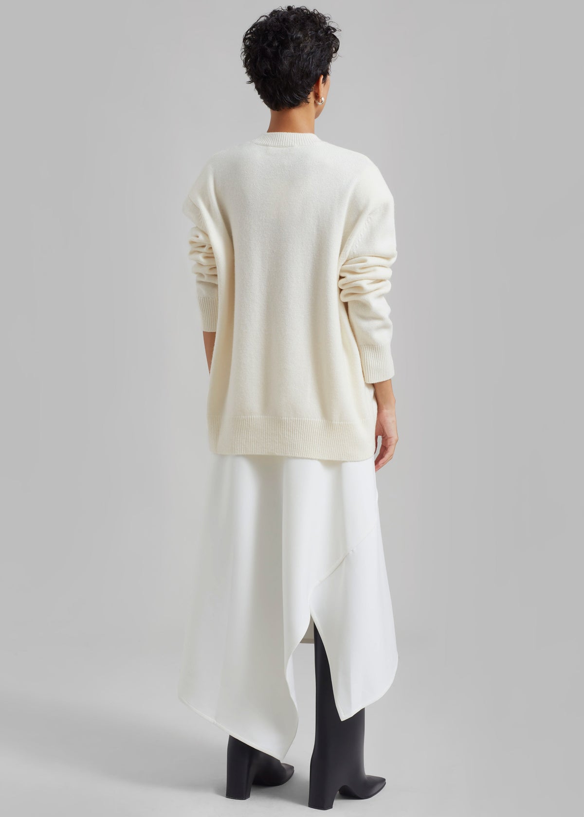 Rafaela Padded Knit Sweater - Ivory β view 9 of 10