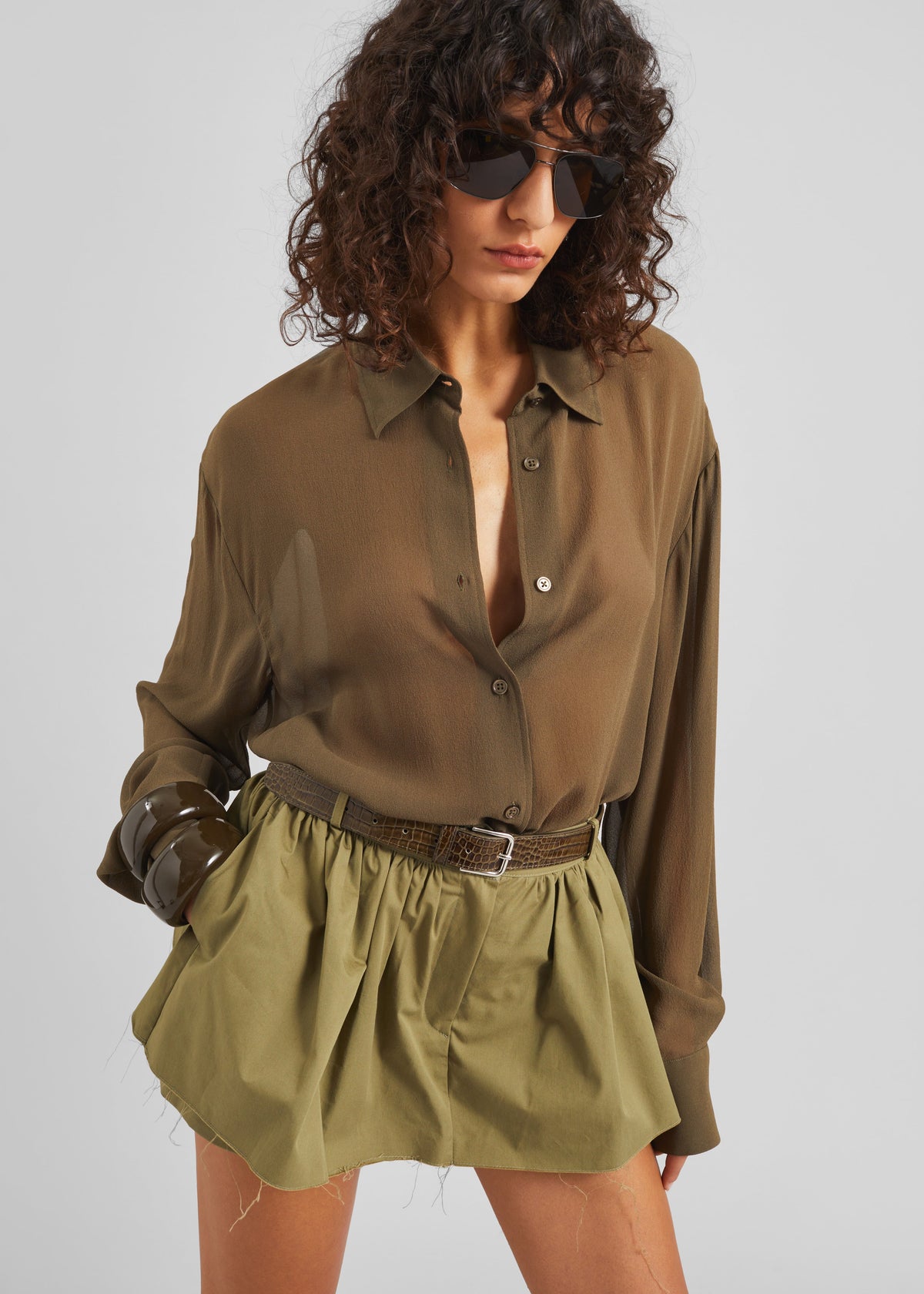 Raheny Mini Skort - Olive β view 6 of 9