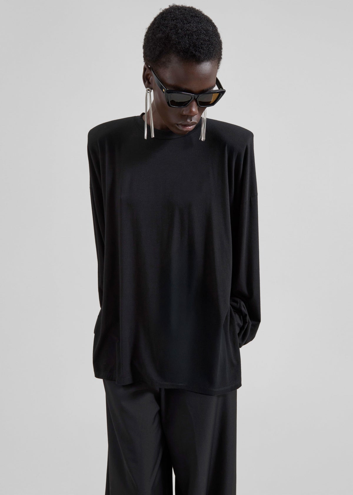 Ravvi Soft Padded Top - Black β view 1 of 8