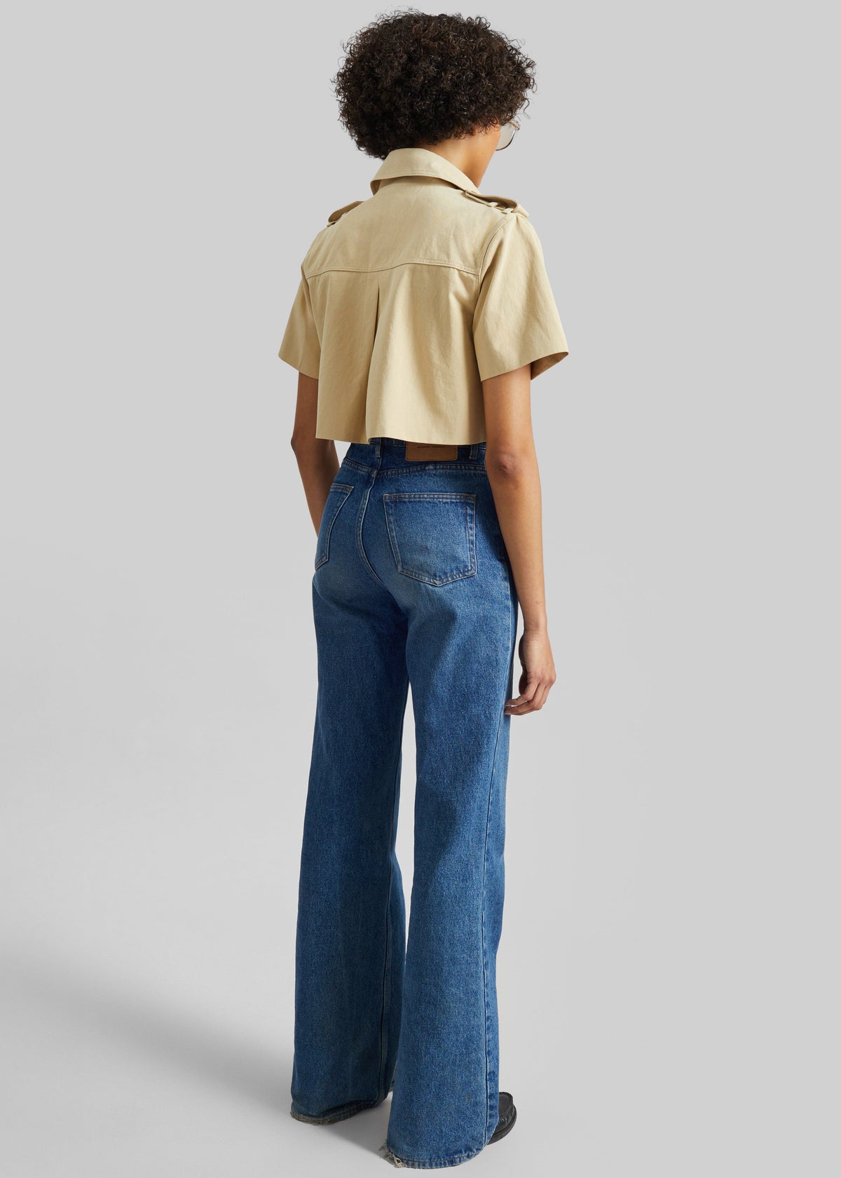 Reiti Cropped Trench Top - Beige β view 5 of 6
