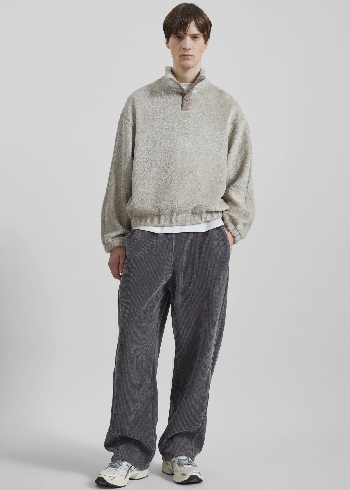 Renzo Velvet Pants - Grey β view 1 of 7