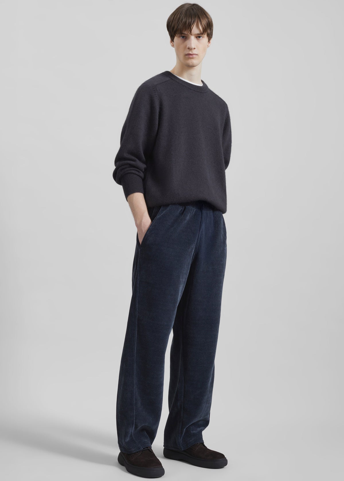 Renzo Velvet Pants - Navy β view 3 of 7