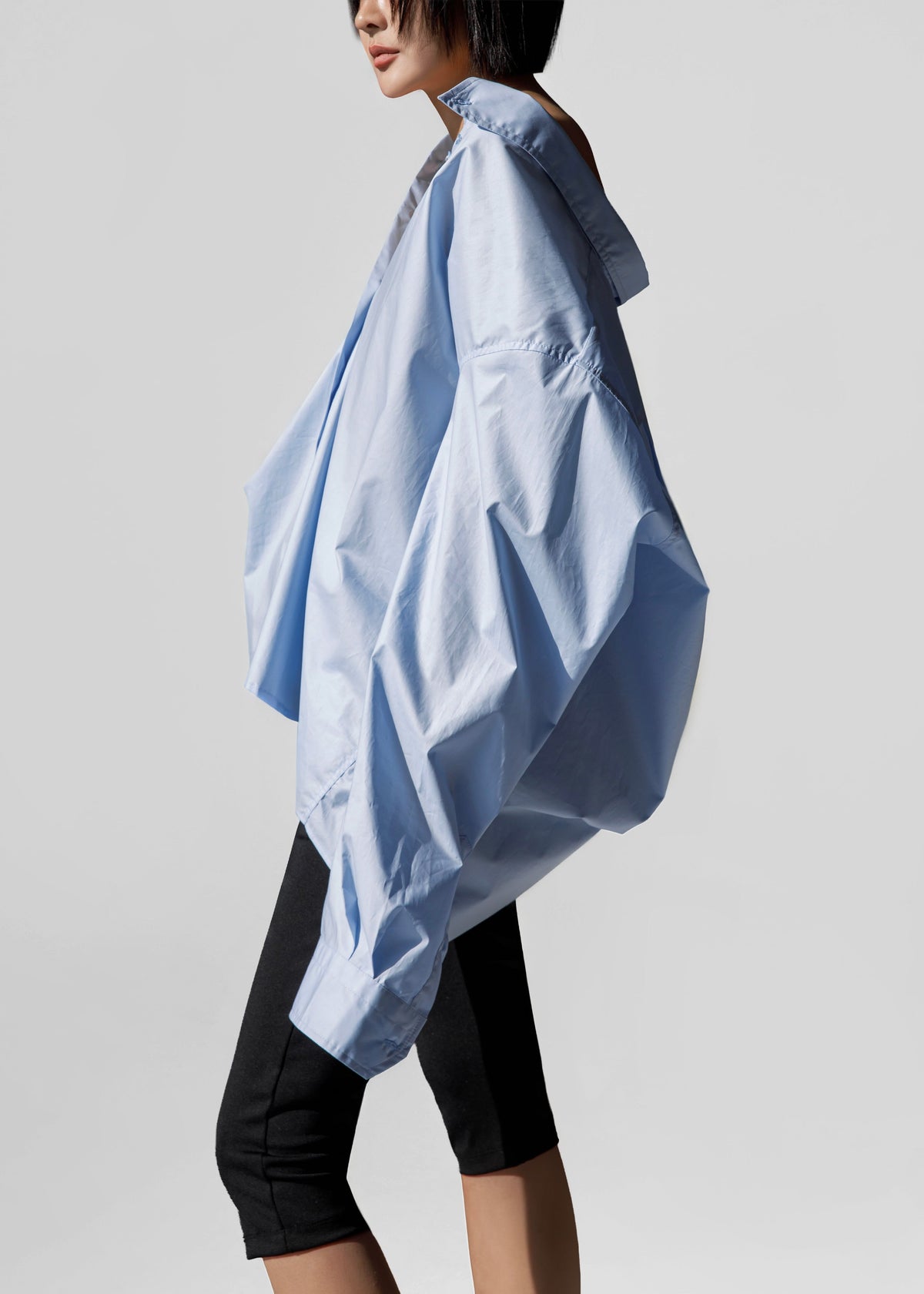 Revel Poplin Oversized Shirt - Sky Blue β view 4 of 10
