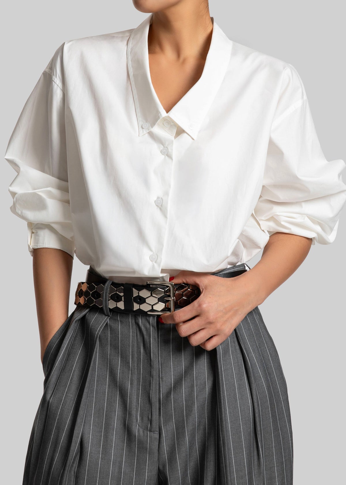 Revel Poplin Oversized Shirt - White β view 2 of 6