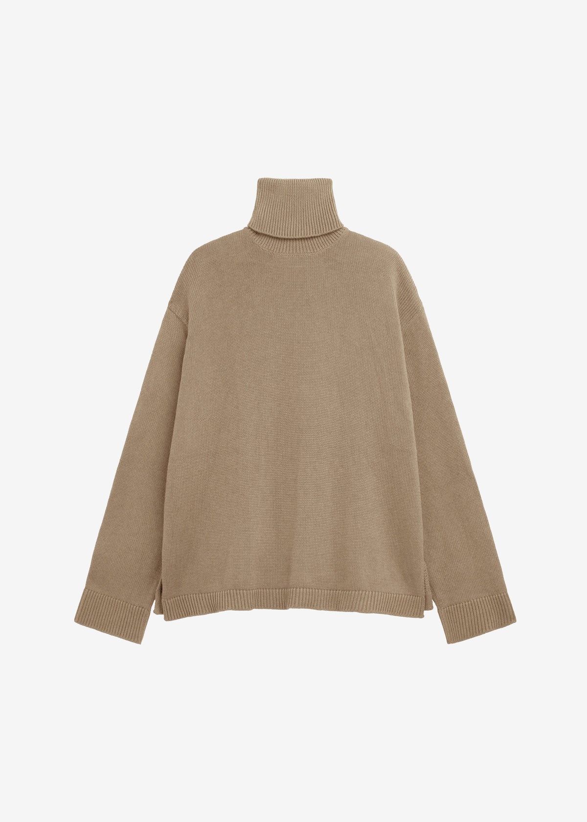 Rhea Trapeze Turtleneck - Beige β view 8 of 8