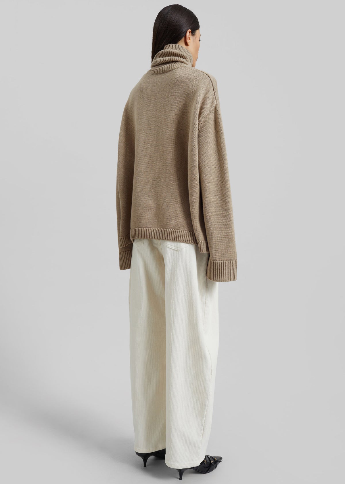 Rhea Trapeze Turtleneck - Beige β view 7 of 8
