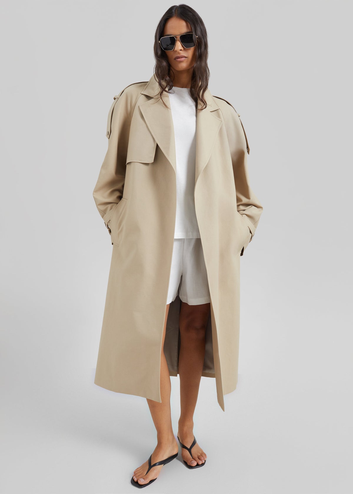 Rhodes Trench Coat - Natural β view 3 of 9