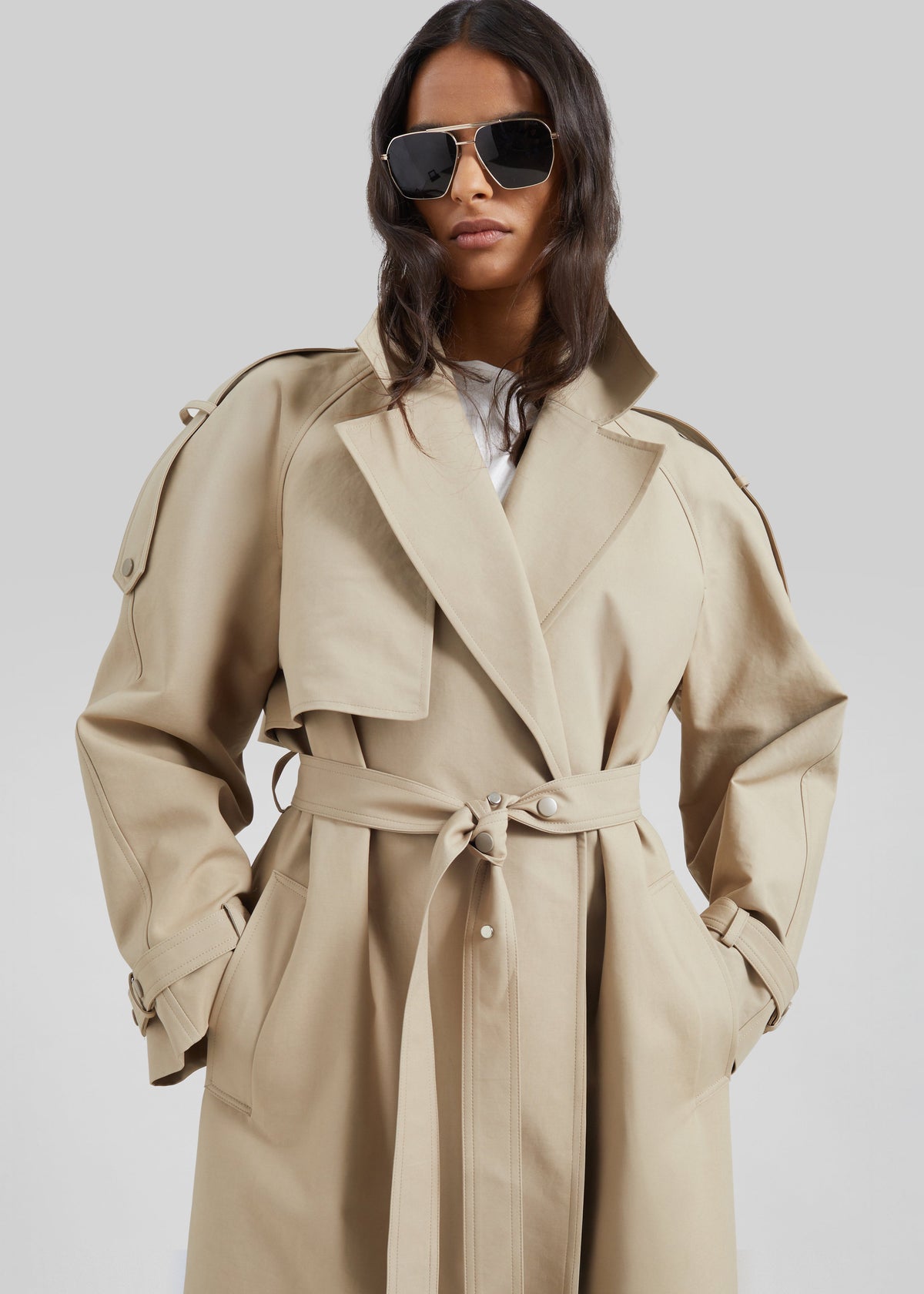 Rhodes Trench Coat - Natural β view 1 of 9