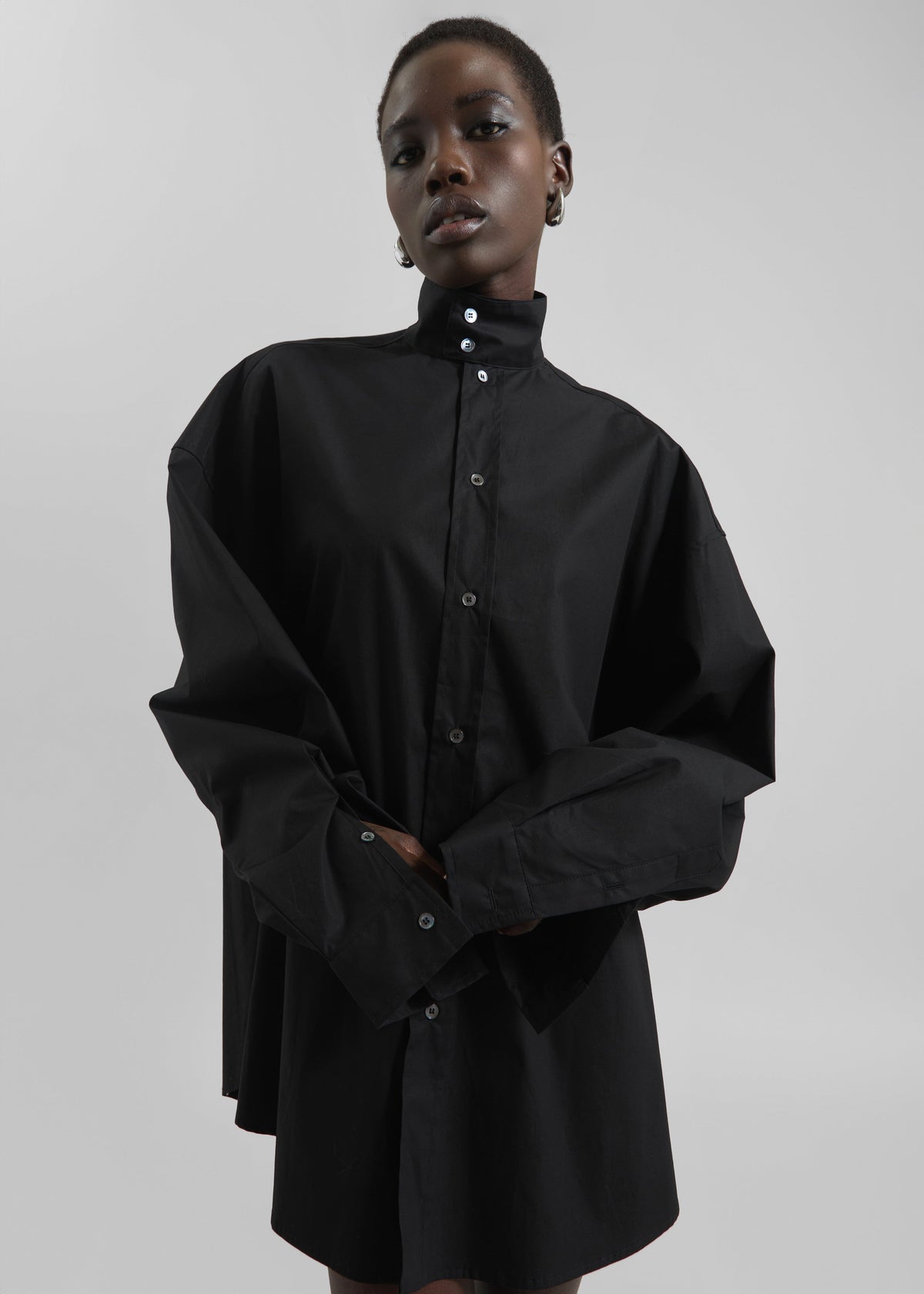 Riken Oversized Shirt - Black β view 4 of 8
